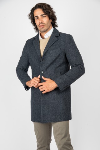 Cappotto Lungo Tramato