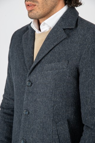 Cappotto Lungo Tramato