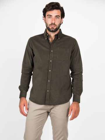 Camicia Velluto Button Down