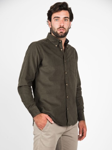 Camicia Velluto Button Down