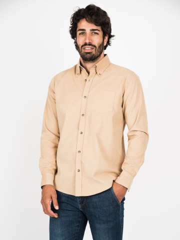 Camicia Velluto Button Down