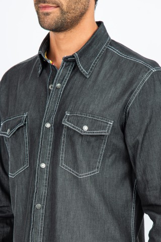 Camicia Jeans Black Denim