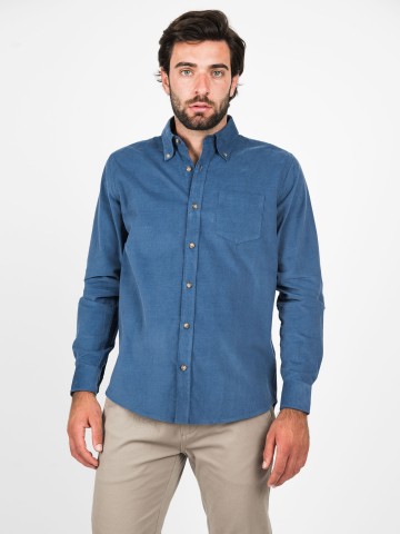 Camicia Velluto Button Down