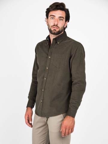 Camicia Velluto Button Down