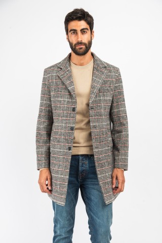 Cappotto Lungo Quadri