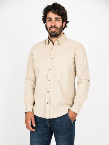 Camicia Velluto Button Down