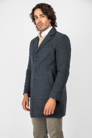 Cappotto Lungo Tramato